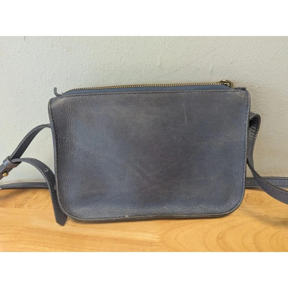 Madewell Women's‎  Blue Leather Crossbody Bag
